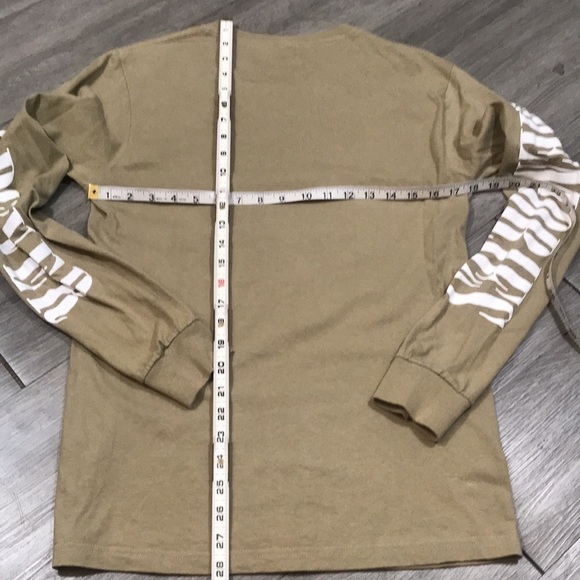 PACSun “Memories Forever” Khaki Long Sleeve Screen Print T-Shirt size S - Picture 6 of 6